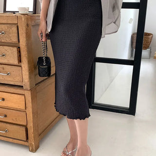 Wave banding skirt