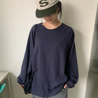 SenQ Basic Raglan Oversized Long Sleeve Tee
