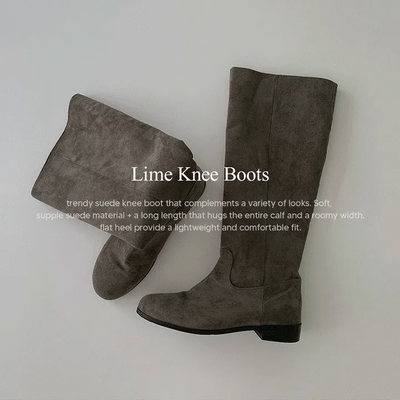 Lime Long Boots