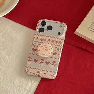 Winter Snowman MagSafe Hard Phone Case for iPhone 17 Pro