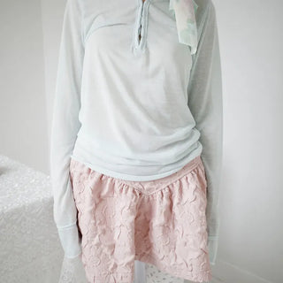 Pebble flare skirt