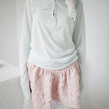 Pebble flare skirt