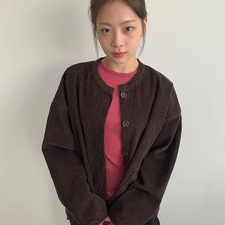 Deckle Tencel Wool Round Long Sleeve Tee
