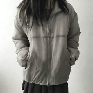 Clear Hooded Lightweight Padded Jacket