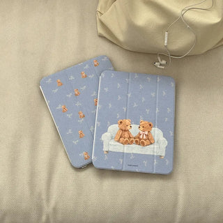 Teddy Friends iPad Pro Air 13 11 Clear Removable Cover Case