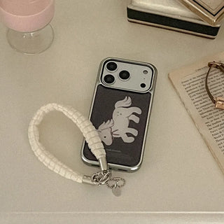 [SET] Magic Pony Silver Epoxy Bumper Case + Strap
