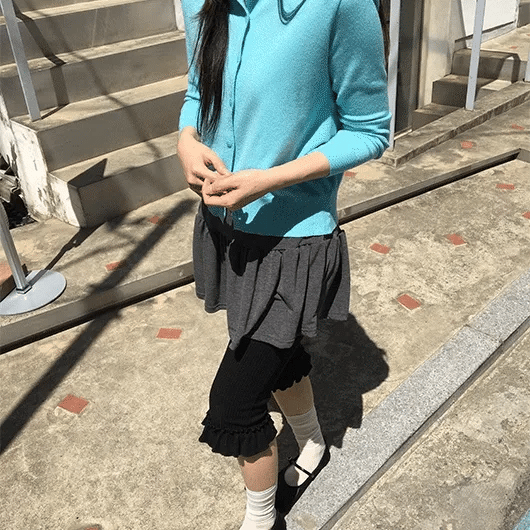 Coor Capri Frill Leggings Pants