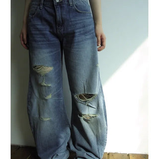 Curved Light Blue Denim