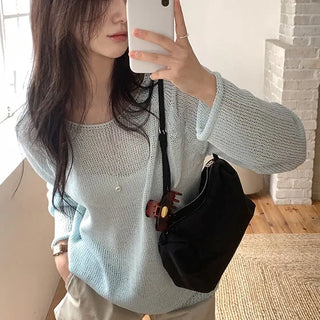 Net Raglan Boat Neck