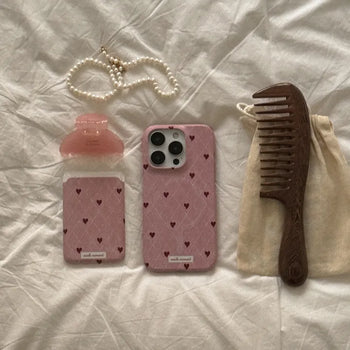 Sweet Knit Love MagSafe Card Slot Wallet Pocket Case