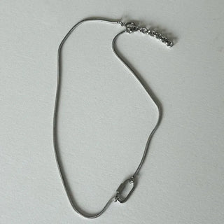 Asymmetrical clip necklace
