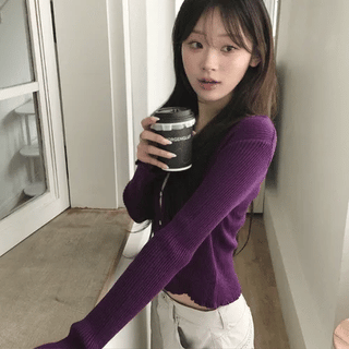 Kaz Grape Cardigan