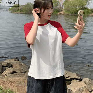 Marcel Raglan Color Block Short Sleeve T-shirt