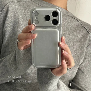 Sand Beige Non-Discoloring MagSafe Glass Shockproof Silver Bumper Case for iPhone 17 Mini Pro Fold Flip 7 Galaxy S26