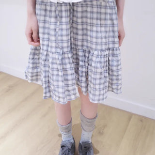 Kiki Check Midi Skirt