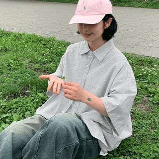 Ayont Summer Oversized Short Sleeve Shirt
