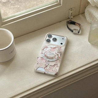 drawing horse iPhone MagSafe Grip Talk Holder Acrylic
