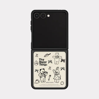Tiny Happy Things Galaxy Z-Flip Fold 8 MagSafe Black Bumper Case