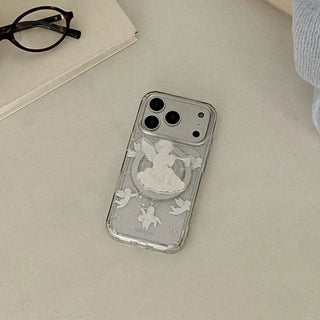 Romantic Cupid Blue iPhone MagSafe Grip Talk Holder Acrylic