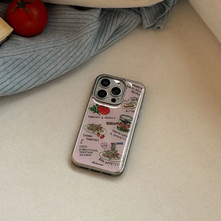 Favorite Tomato Pasta iPhone 18 Pro MagSafe Silver Bumper Case