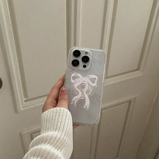 Ballet Ribbon iPhone 16 Pro Clear Translucent Jelly Case