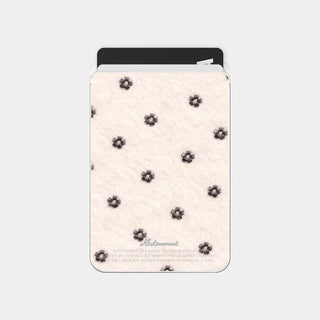 Noir Bloom MagSafe Clear Card Wallet Pocket Case