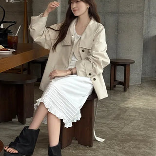 Ford High-Neck Trench Half Coat