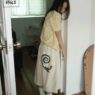 Teinin Banding Wide Bermuda Pants