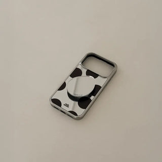 Mono Dot iPhone Silver Mirror Bumper Case