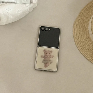 Hula Bear Galaxy Z-Flip Fold 8 MagSafe Silver Bumper Case