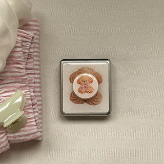 butter cookie puppy Galaxy Zflip fold 8 MagSafe Silver bumper case