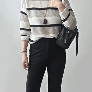Beret Linen Round Short Sleeve Knit
