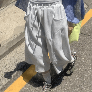 Lutsme Curve Cut Bermuda Banding Pants