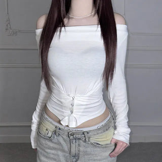 ribbed bodysuit T-shirt