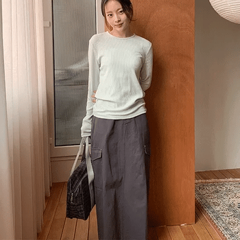 Ferns Cargo Cotton Long Skirt