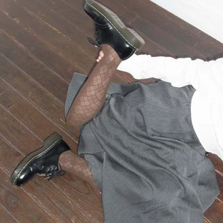 Argyle knit tights