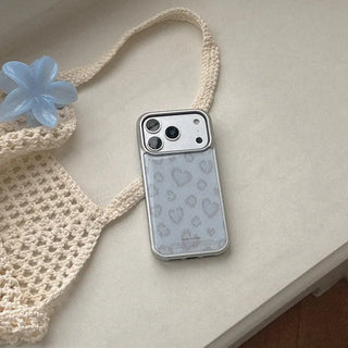 Lovely leopard fabric iPhone 18 Pro Galaxy MagSafe Silver bumper case