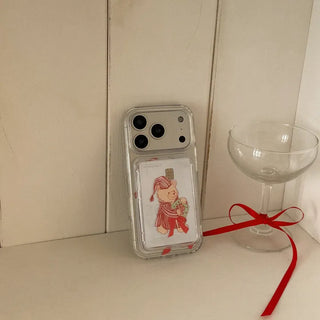 Pajama Bear MagSafe Clear Jelly Hard Phone Case for iPhone 17 Pro