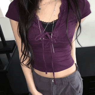 Lena Vintage Lace Top