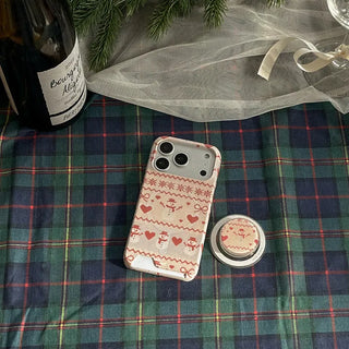 Winter Snowman MagSafe Card Phone Case for iPhone 17 Pro Hard