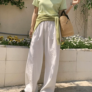 Dudu Nylon Lined TwoWay Elastic Waist Pants