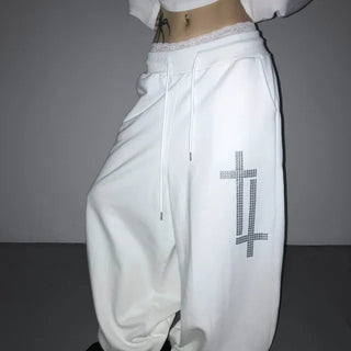 CRYSTAL Wide Pants *Fleece-lined*