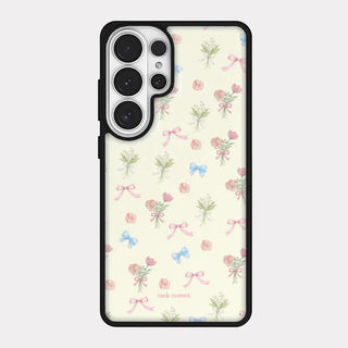 Heritage Bloom iPhone 18 Pro Galaxy Epoxy Black Bumper Case