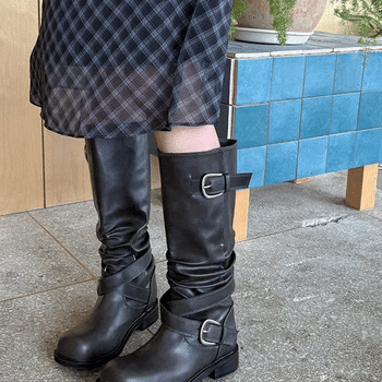 Pico Buckle Strap Mid-calf Boots