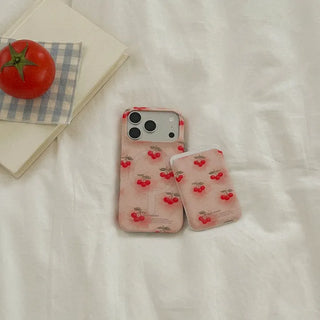 Blur Cherry MagSafe Hard Phone Case for iPhone 17 Pro