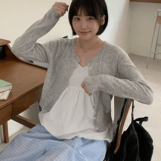 Mel's Summer Linen Round Cardigan