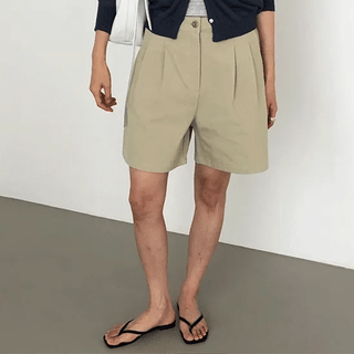 Ibiza Pintuck Back Elastic Cuff Half Pants