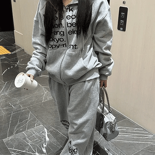 From Lettering Zip-up Hoodie