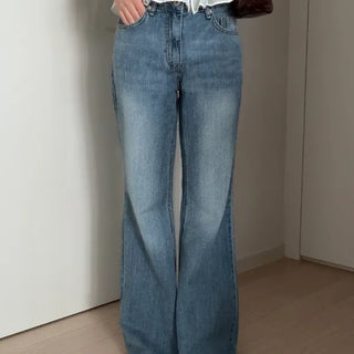 Mark Summer Back Cut Grayish Light Blue SemiWide Denim
