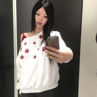 cross loose sweatshirt